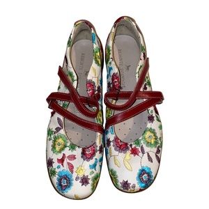 Remonte Dorndorf Floral Embroidered Mary Janes